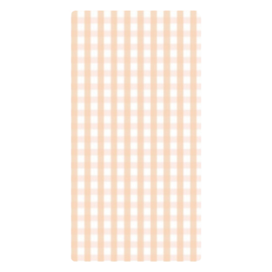 Backdrop Cover - Peach Checked