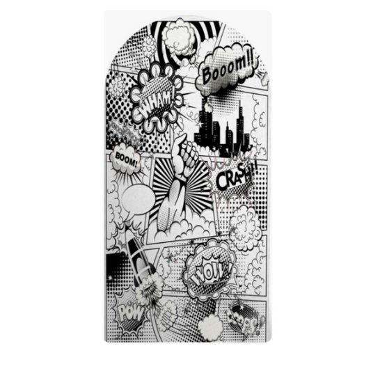 Backdrop Cover - Super Hero B&W
