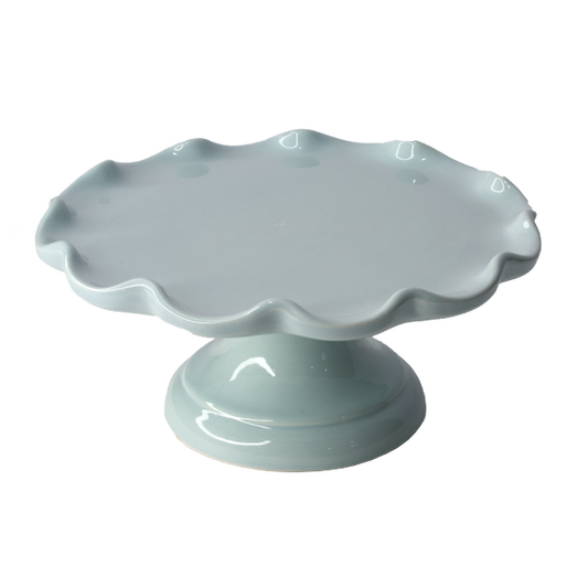 Cake Stand - Scalloped Ocean - Small Size