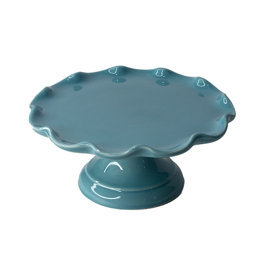 Cake Stand - Scalloped Ocean - Small Size