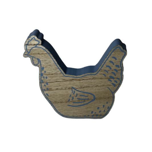 Decor - Wooden Chicken - Small Size