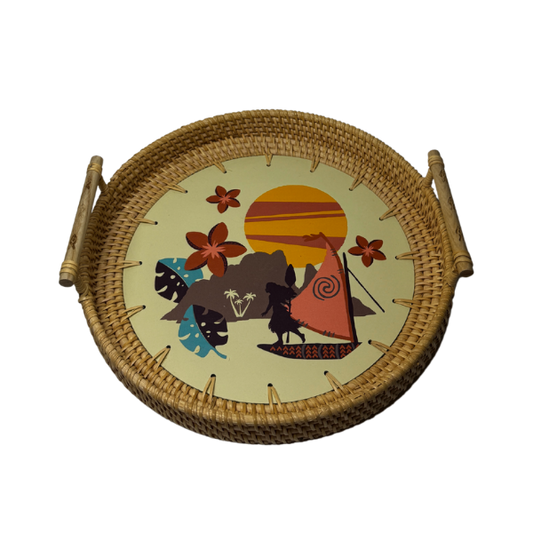 Tray - Rattan Moana - Medium Size