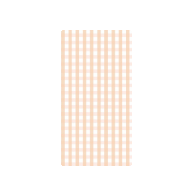 Backdrop Cover - Peach Checked