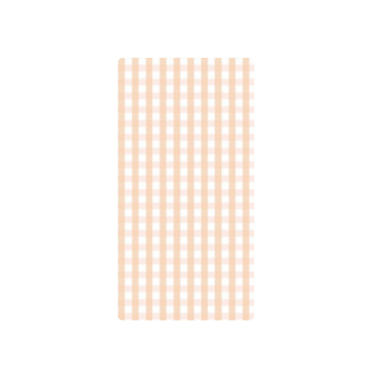 Backdrop Cover - Peach Checked