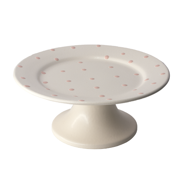 Cake Stand - Pink Dots - Small Size