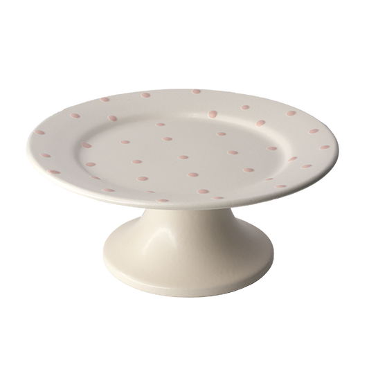 Cake Stand - Pink Dots - Small Size